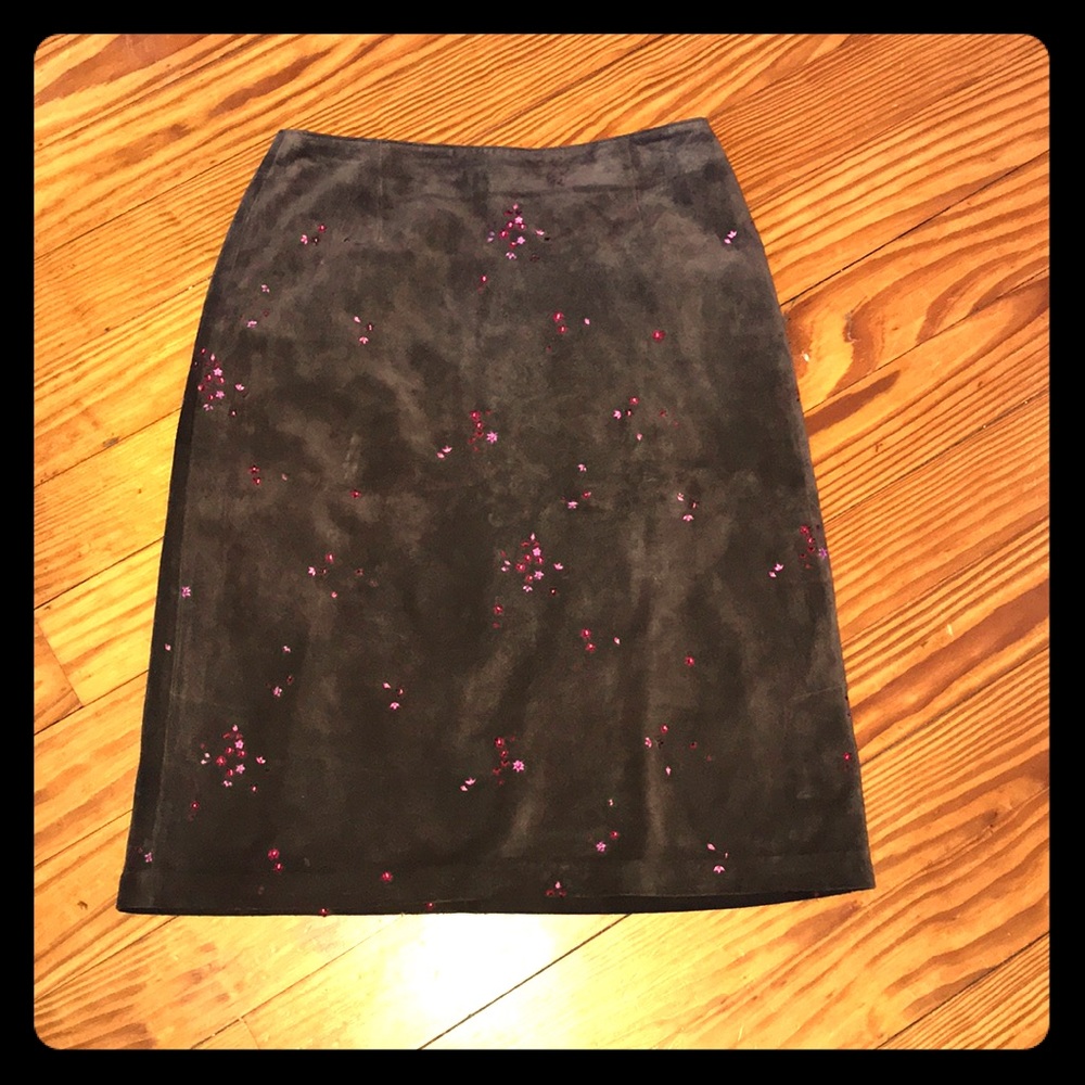 Vintage Ann Taylor Suede skirt